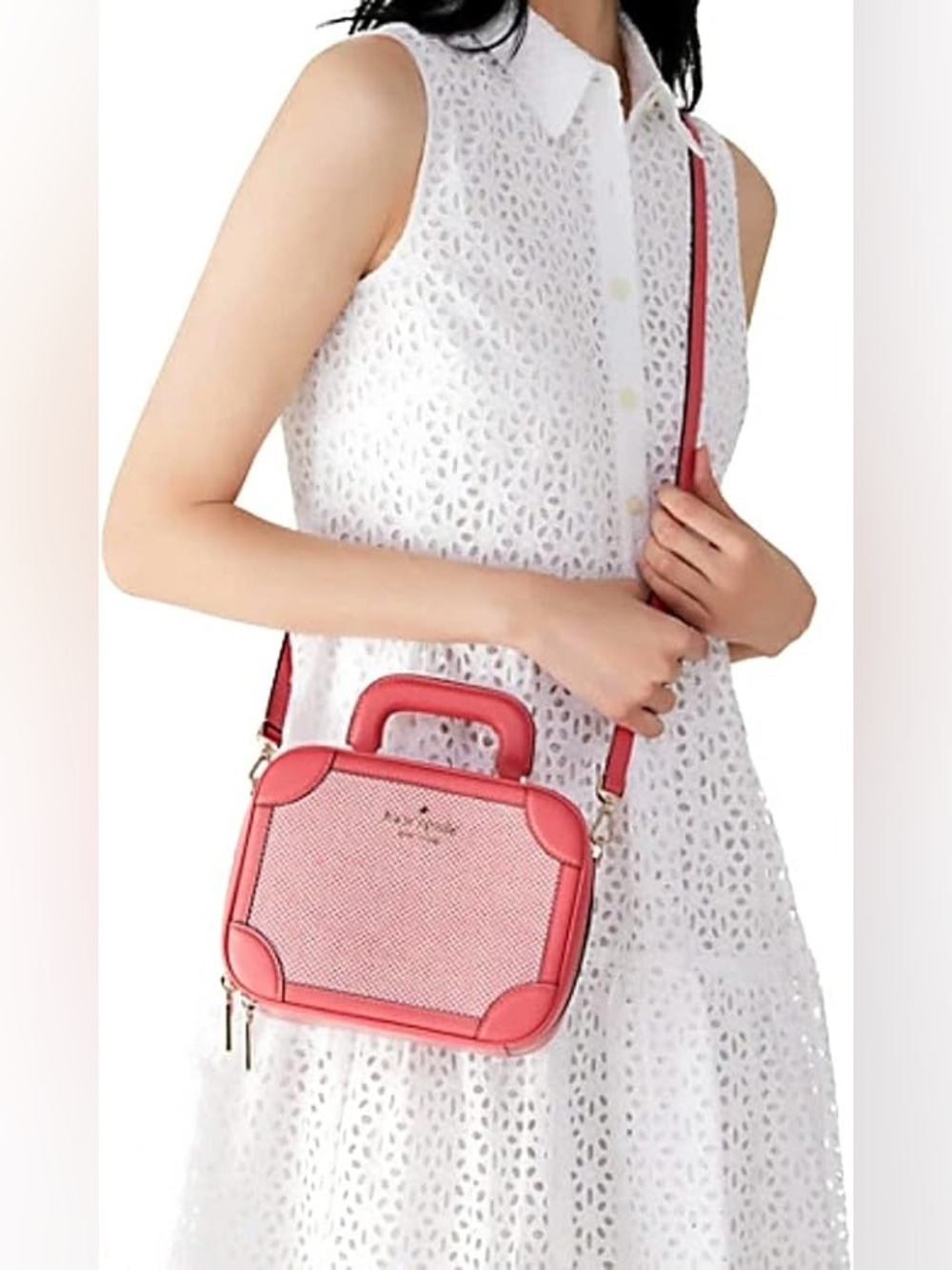 kate spade traveler Trunk crossbody bag